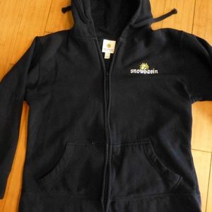 Snowbasin utah black zip up ski jacket hoodie XL